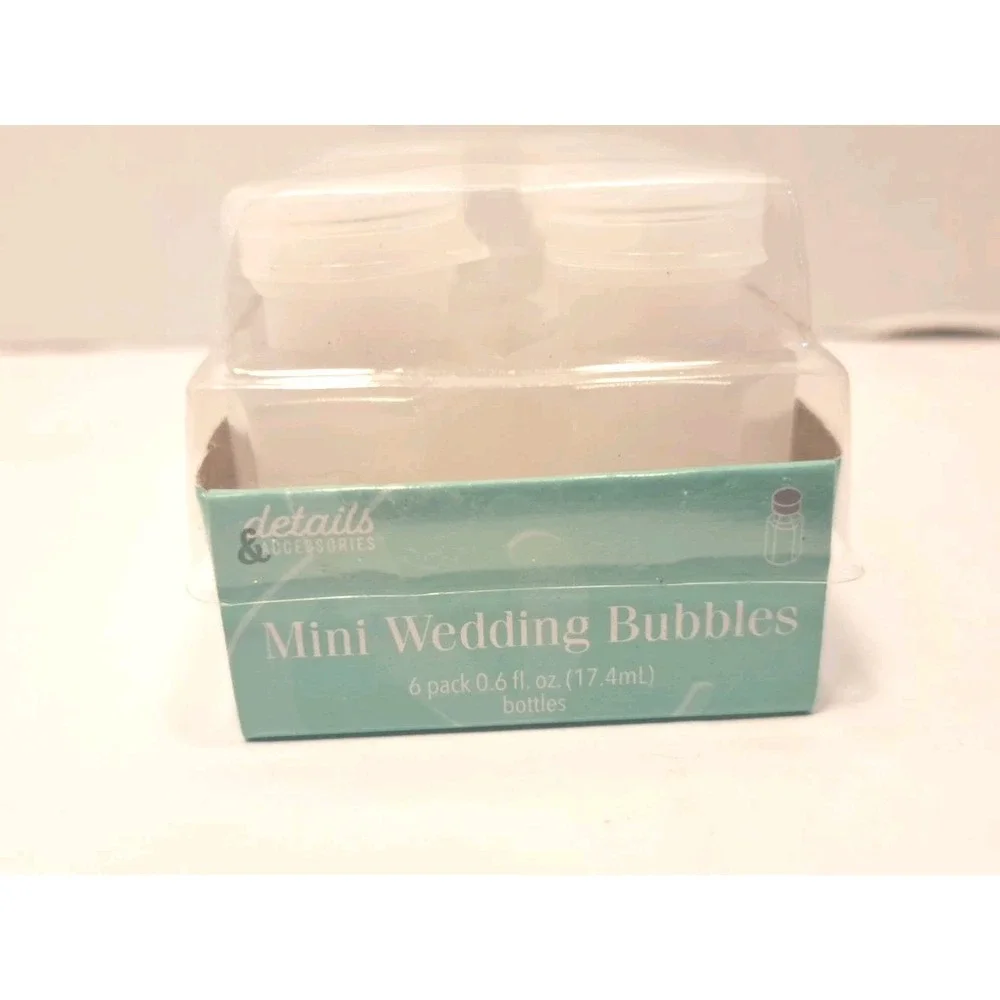Lot of 11 (6 ea) TRADITIONAL STYLE , WEDDING BUBBLES .6oz Bridal Party Favors